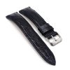 bracelet montre crocodile noir mdg 1